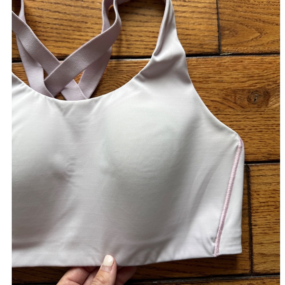 Lululemon AirSupport Sports Bra Women 36C Pink High Support Running Strappy - Picture 6 of 7